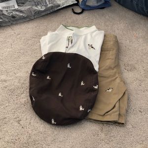 Polo, shorts and hat